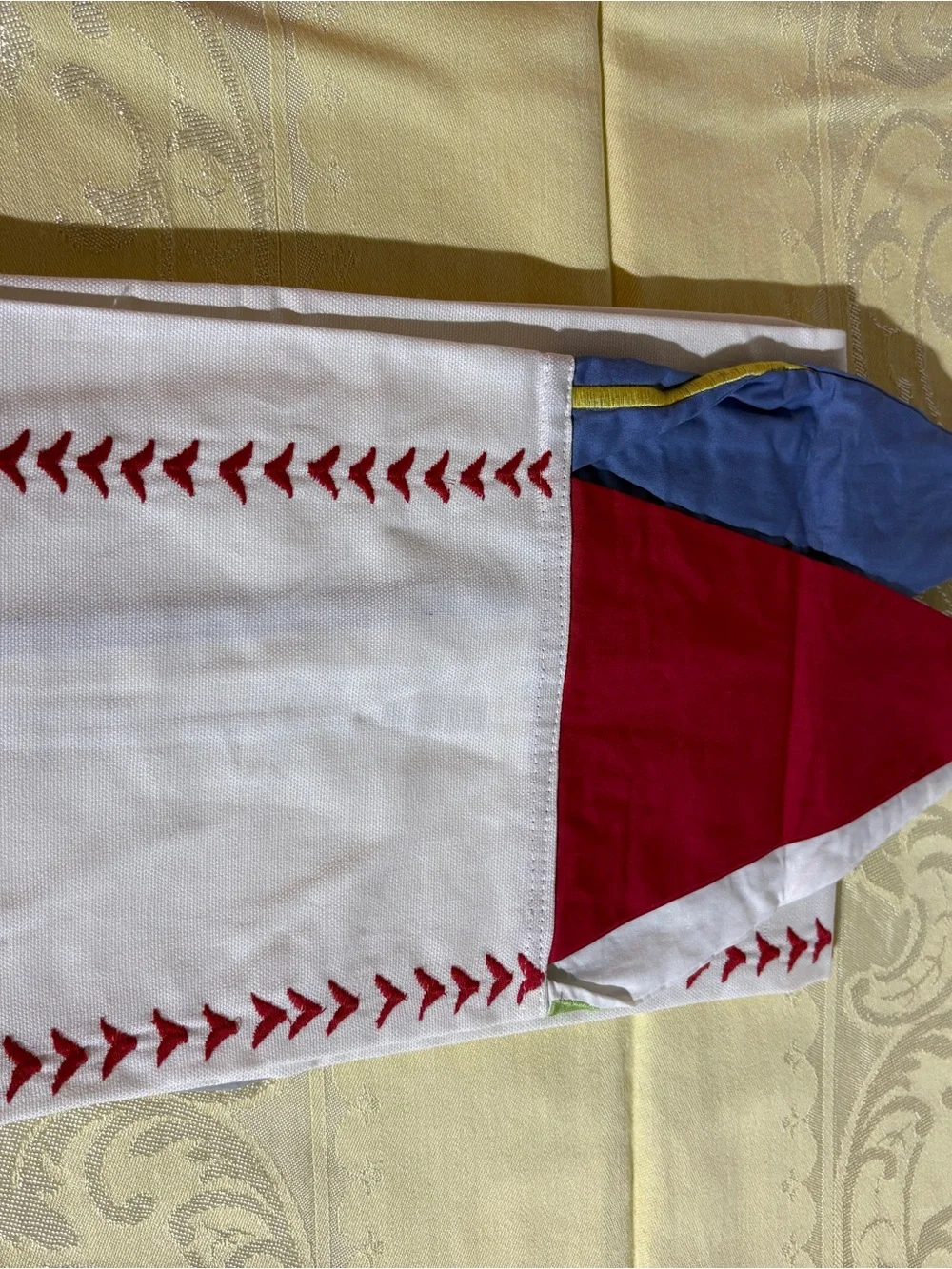 Pottery Barn Kids Baseball table runner Special occasion birthday linens